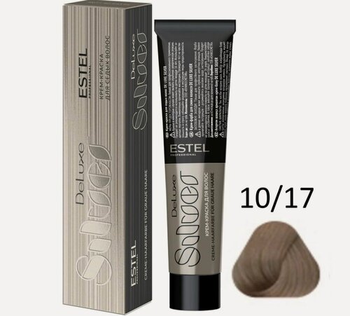 Изображение товара ESTEL De Luxe Silver крем-краска для седых волос, 10/17 светлый блондин пепельно-коричневый, 60 мл