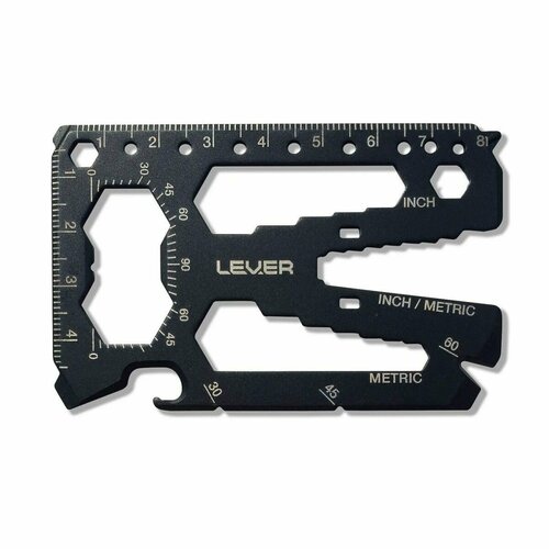 Карточка-мультитул с 40 инструментами Lever Gear Toolcard Pro (черный)