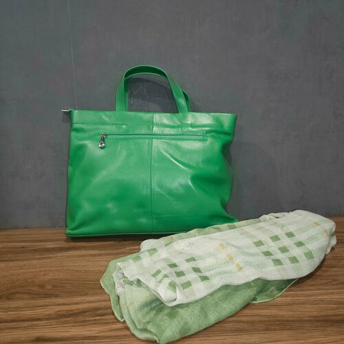 Сумка тоут , фактура матовая, гладкая, бежевый