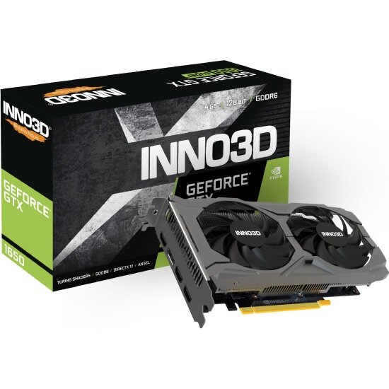 Видеокарта INNO3D GeForce GTX 1650 TWIN X2 OC V3 4G