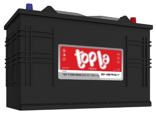 Аккумулятор автомобильный Topla Energy Truck 110 А/ч 800 А обр. пол. 177410 Евро авто (345х172х238)