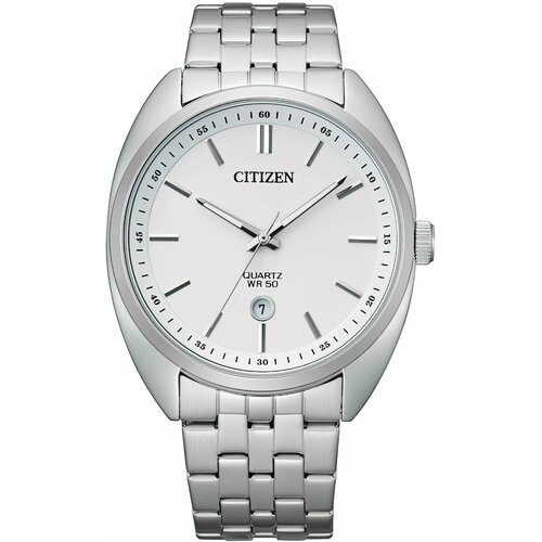 Наручные часы CITIZEN Quartz BI5090-50A, серебряный, белый