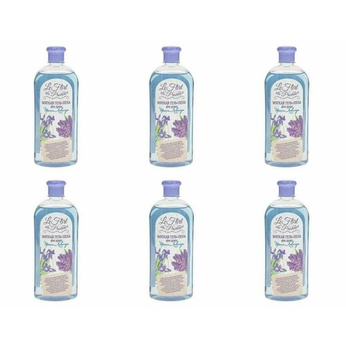 Le Flirt Du Provence Гель-пена для душа Ирис и лаванда, 730 гр, 6 шт