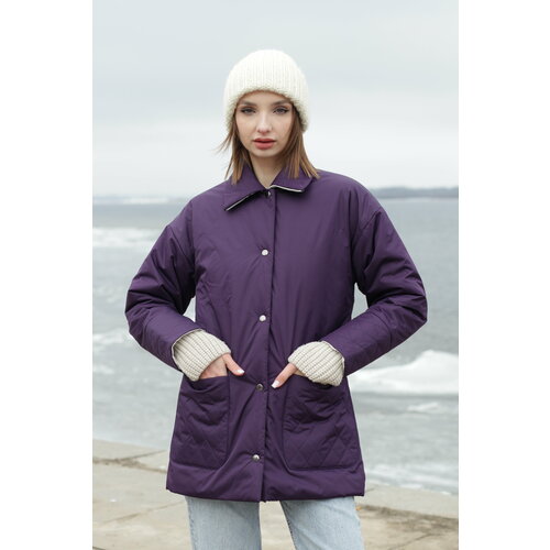 Куртка-рубашка L'kona, размер XS, фиолетовый