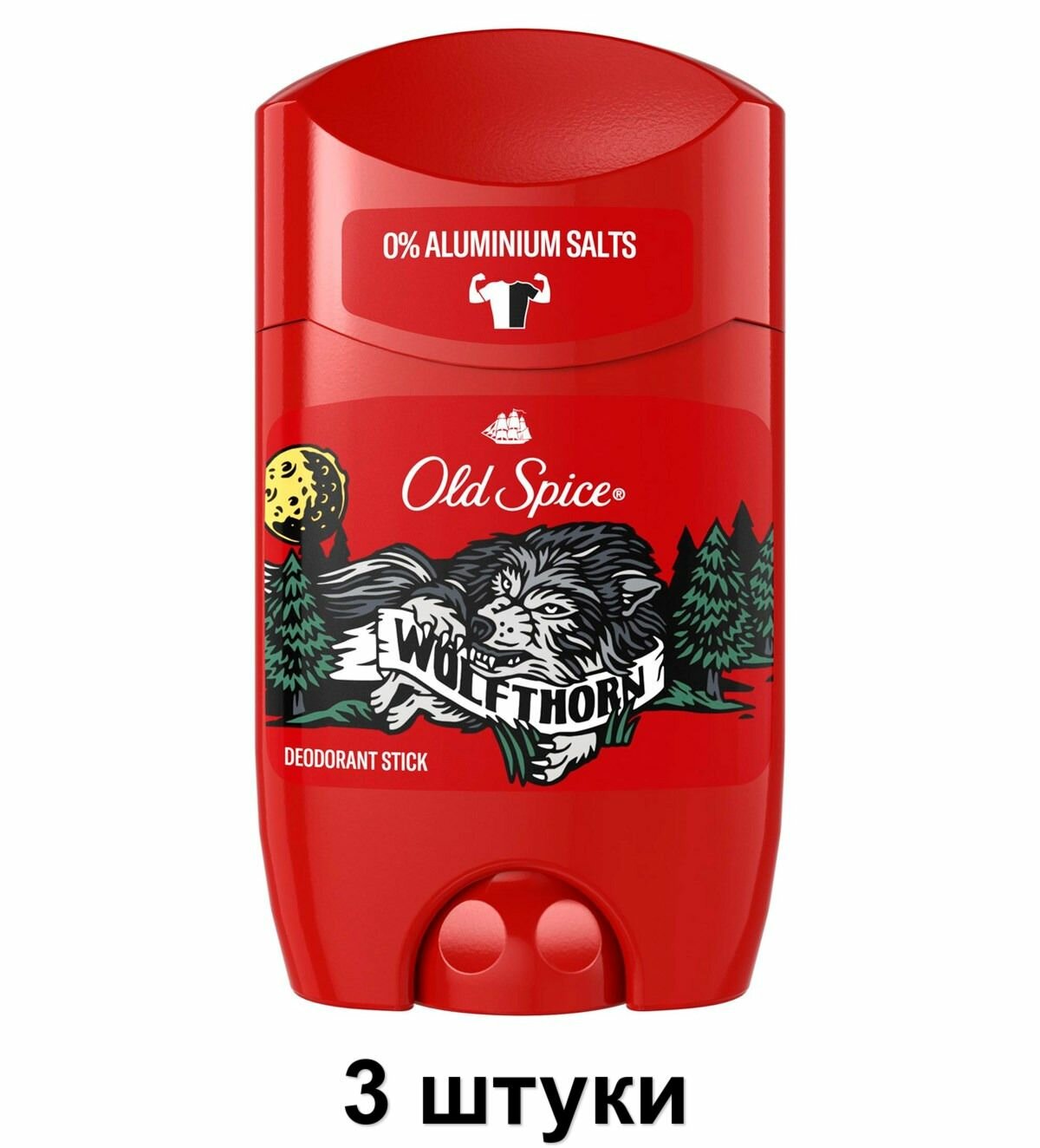 Old Spice Дезодорант Wolfthorn твердый, 50 мл, 3 шт