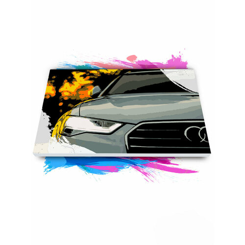 Картина по номерам на холсте Audi постер, 40 х 60 см картина по номерам на холсте battlefield 2 постер 40 х 60 см