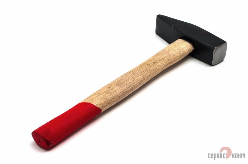 фото Молоток (1000 г) "Сервис Ключ" (деревянная ручка, немец. типа, квадр. баек)
