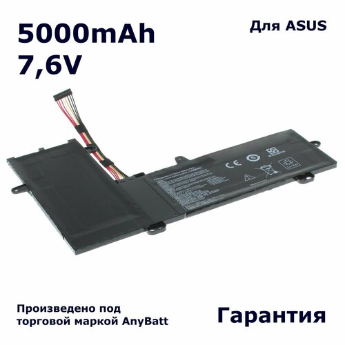 Аккумулятор AnyBatt 5000mAh, для C21N1504 аккумулятор c21n1504 для asus eeebook e205sa tp200s tp200sa tp200sa3050 b21n1504 0b200 01710100