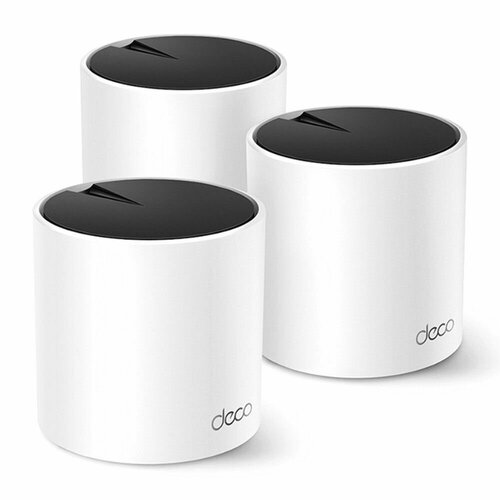 TP-LINK Точка доступа Wi-Fi TP-LINK Deco X55(3-pack) AX3000 Домашняя Mesh Wi-Fi 6 система, 3 устройства AX3000 Домашняя Mesh Wi-Fi 6 система, 3 устройства Deco X55(3-pack)