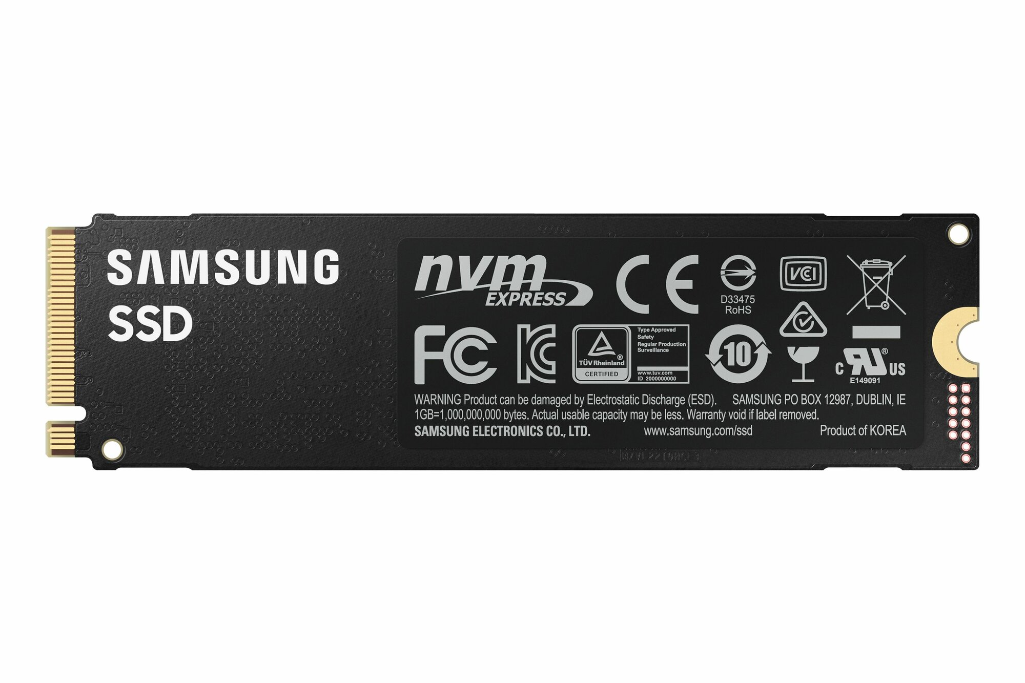 Внутренний SSD диск SAMSUNG 980 PRO 500GB, M.2 (MZ-V8P500BW)