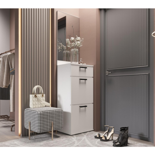 Прихожая Ника ТВ 500 с зеркалом Эра Белый гладкий 6150₽