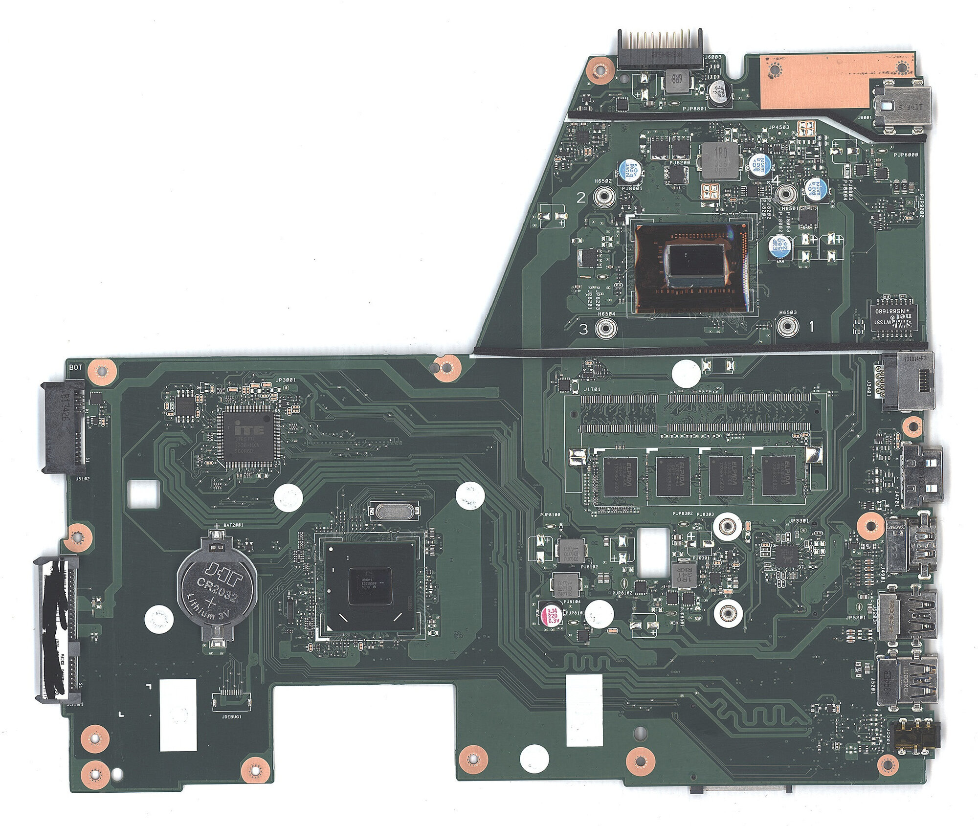 Материнская плата Asus X551MA D550MA F551MA REV2.0 DDR3 N3530 SR1W2