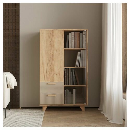 Шкаф-витрина Ньёрд - Дуб вотанИва пепельная 15987₽