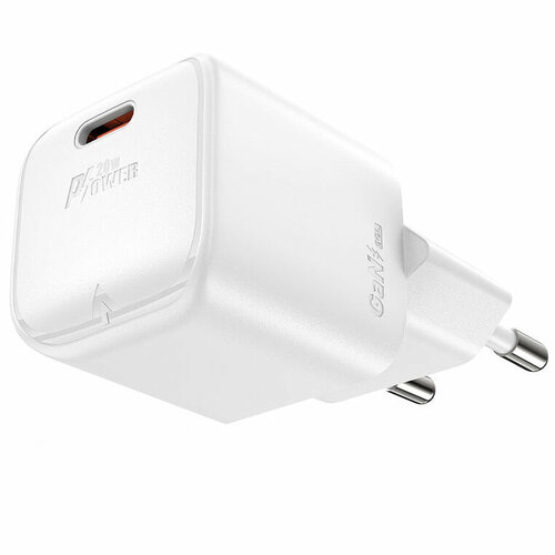 Сетевое зарядное устройство Acefast A73 Mini PD20W GaN USB-C Charger белое (AF-A73-WH)