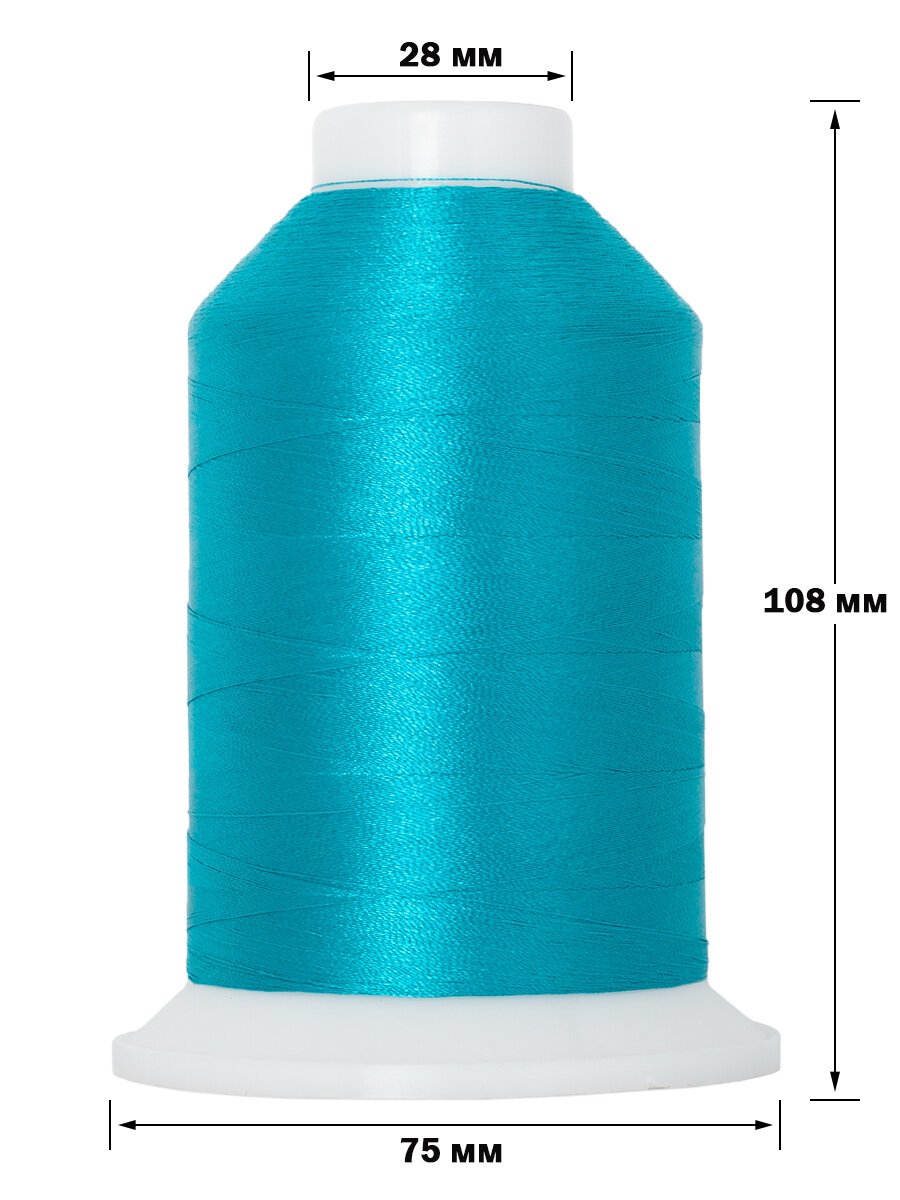 Нитки швейные для вышивания SAFIRA 120D/2, 5000м — фото 1