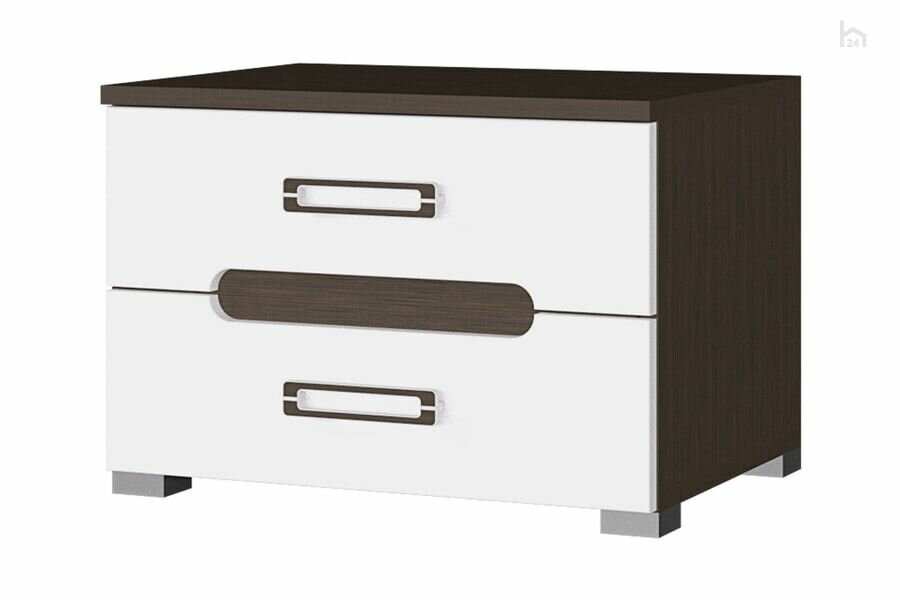 фото Тумбочка МДФ "Вегас" Венге / Белый