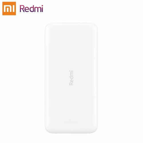 Портативный аккумулятор Xiaomi Redmi Power Bank c кабеля 10000 mAh белый упаковка коробка 1639₽