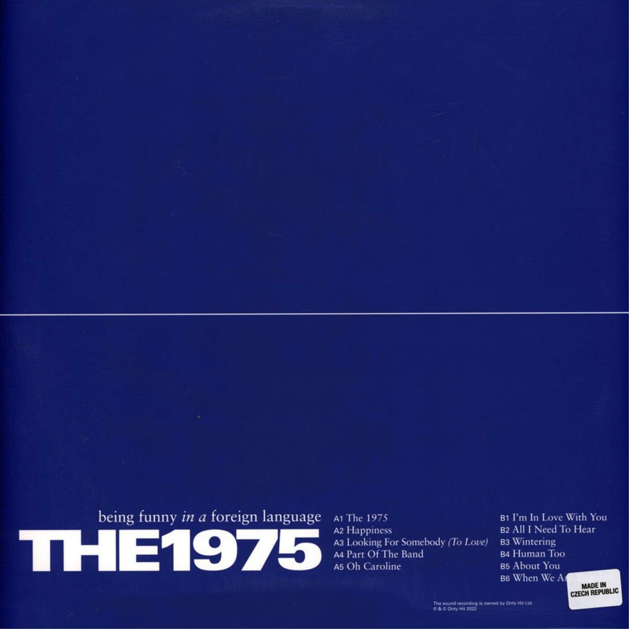 Виниловая пластинка 1975, The, Being Funny In A Foreign Language (coloured) (5060257962976) IAO - фото №4