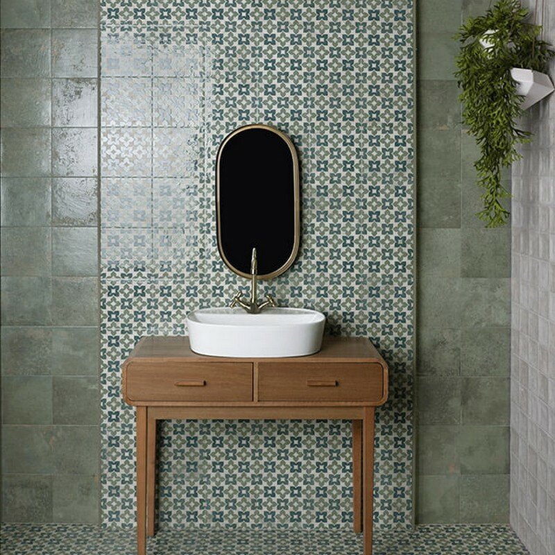 Керамогранит Mainzu Meraki Green Matt 20x20 PT03502 под камень матовая морозостойкая