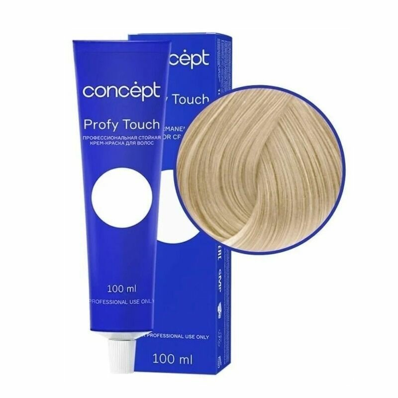 Concept Profy Touch - Концепт Профи Тач Профессиональная стойкая крем-краска для волос, 100 мл - Concept PT 12.8 Экстрасветлый перламутровый