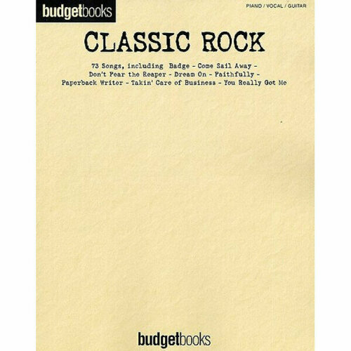 Песенный сборник Musicsales Budgetbooks: Classic Rock