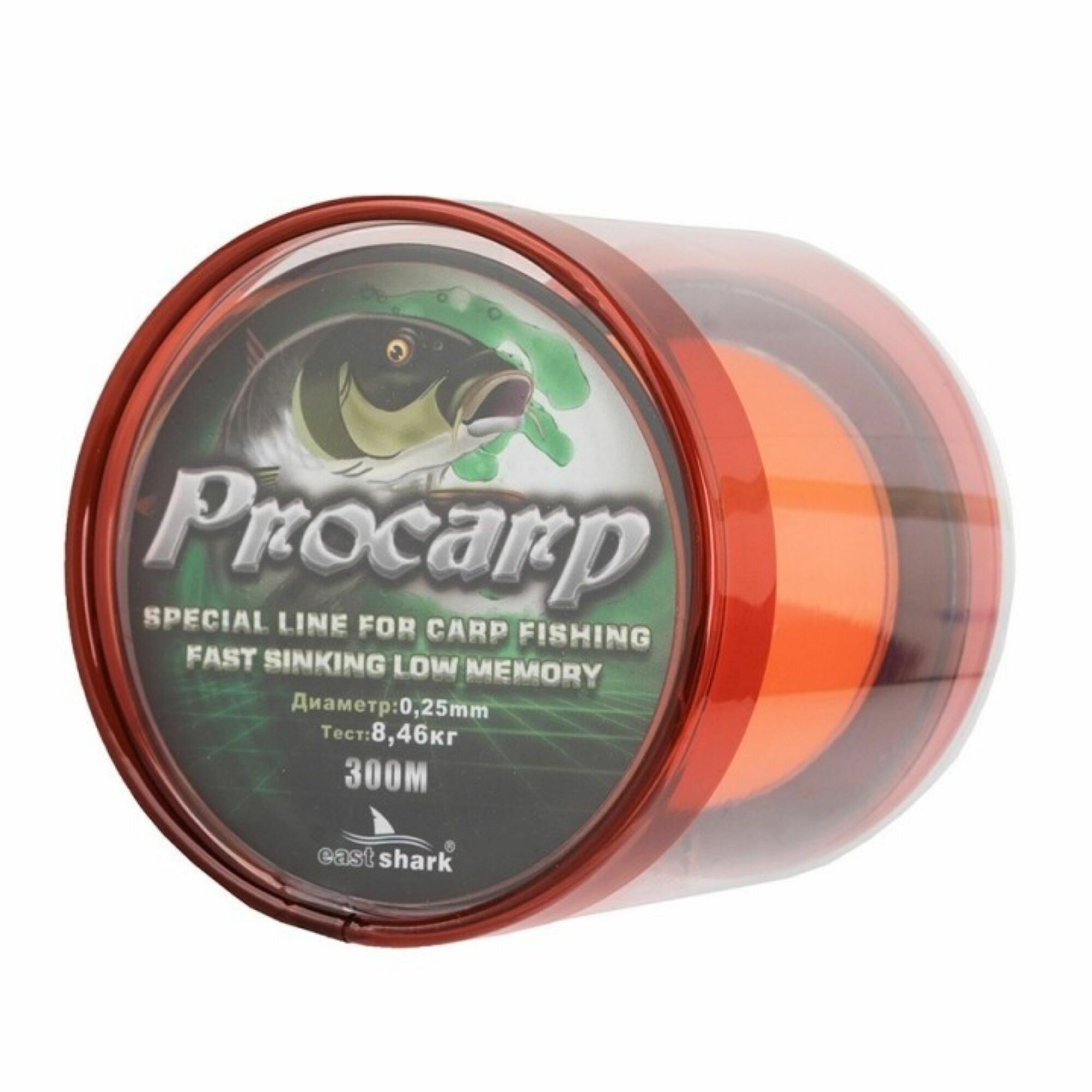 Леска EastShark PROCARP 300 м оранжевая 035 мм