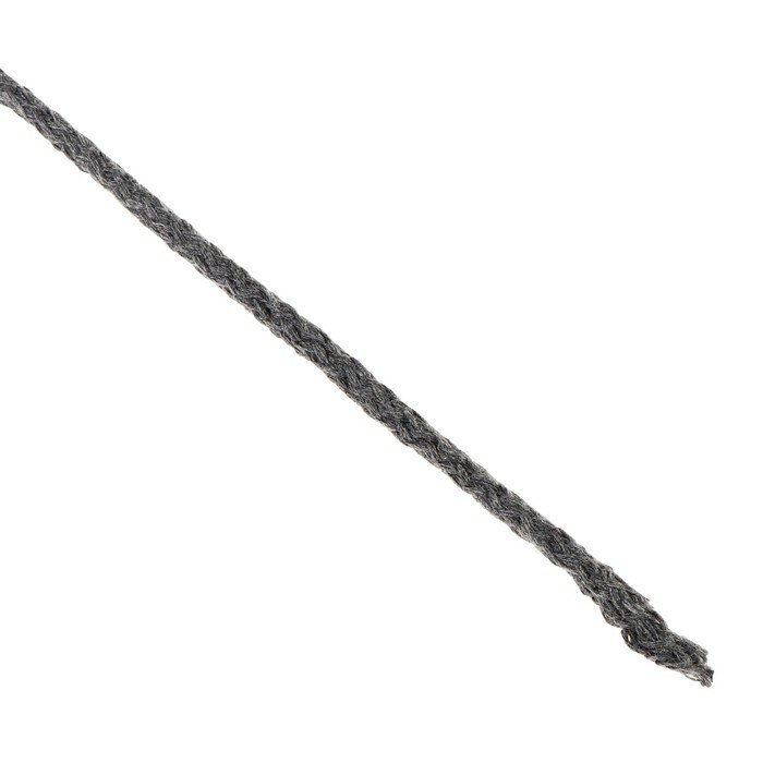 Шнур для вязания Softino "Пухлый", 100% хлопок, 5 мм, 100 м, серый