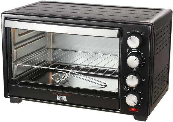 Мини-печь GFGril GFO-30B Convection Plus 30л. 1600Вт черный/серебристый