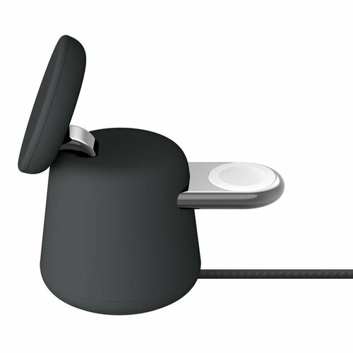 Беспроводная зарядная док-станция Belkin 2 в 1 с MagSafe 15 Вт Черная by original powerbank 10000mah wireless charging qi 15w with magnetic holder