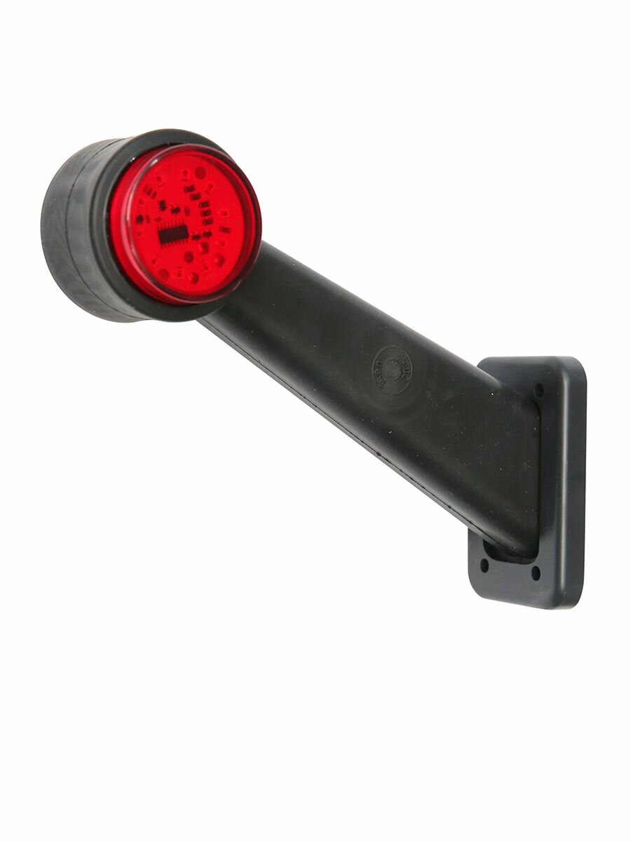 фото Фонарь габаритов светодиодный ОГ-35 бегущий огонь LED Красно-Белый (новый) обр. св, плоский рассеиватель