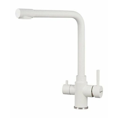 Смеситель KUPPERSBERG geo kg2385cr white alabas, белый