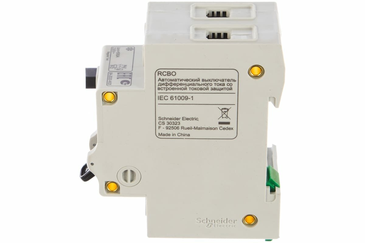 Дифференциальный автоматический выключатель Schneider Electric Easy9 2P 16А 30мА класс AC EZ9D34616