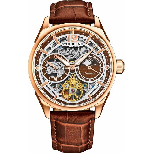 фото Наручные часы stuhrling legacy, коричневый
