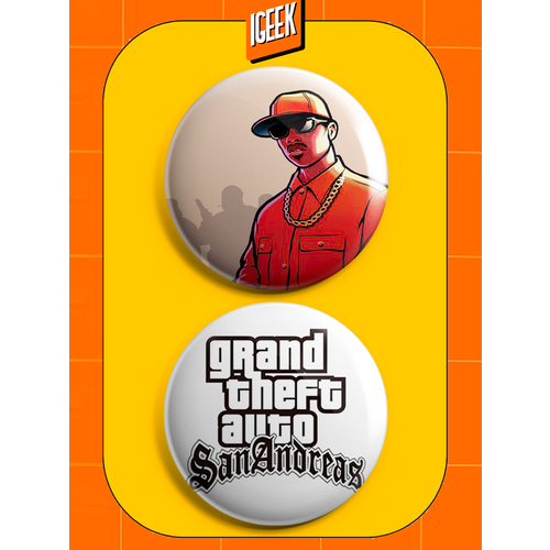 Набор магнитов GTA San Andreas 58 мм 317₽