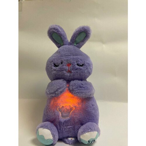 Плюшевый дышащий Зайчик со светом 30см 1000₽