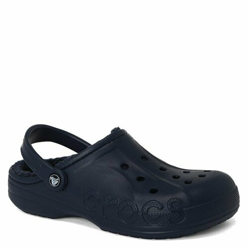 Шлепанцы Crocs, размер 38/39, синий crocs сабо baya lined clog m11 eu 45 46 29см navy