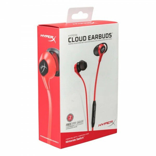 Компьютерная гарнитура HyperX Cloud Earbuds, красный