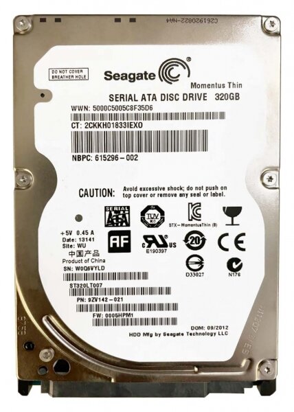 Жесткий диск Seagate 9ZV142 320Gb 7200 SATAII 2,5" HDD