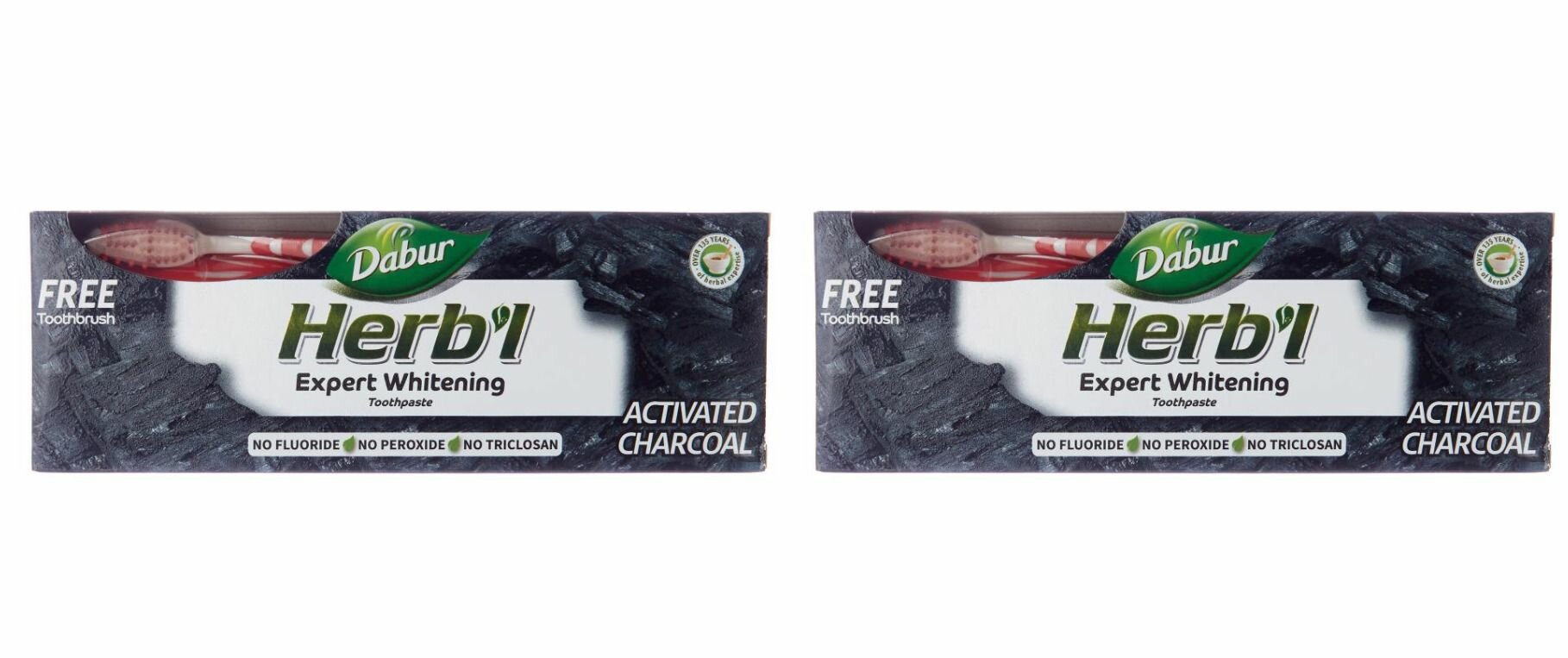 Dabur Зубная паста с активированным углем, 150 г, 2 шт