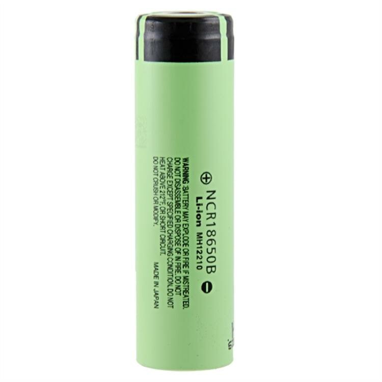 Аккумулятор Panasonic 18650 NCR18650B 3.7V Li-ion 3400mAh (без защиты, плоский плюс) MH12210, 1шт.