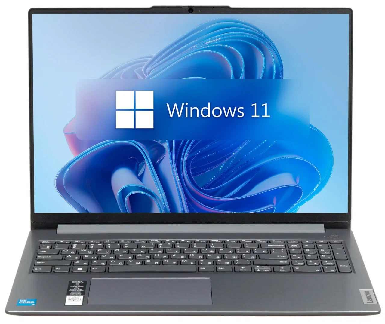 16" Ноутбук Lenovo IdeaPad Slim 3 Gen 8, Intel Core i5-12450H (4.4 ГГц), RAM 16 ГБ LPDDR5, SSD 512 ГБ, Windows 11, Arctic Grey, Русская раскладка