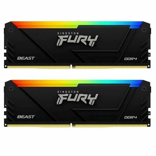 Оперативная память KINGSTON FURY Beast RGB DIMM DDR4 64GB 2x32GB 2666 MHz KF426C16BB2AK264 1921000₽