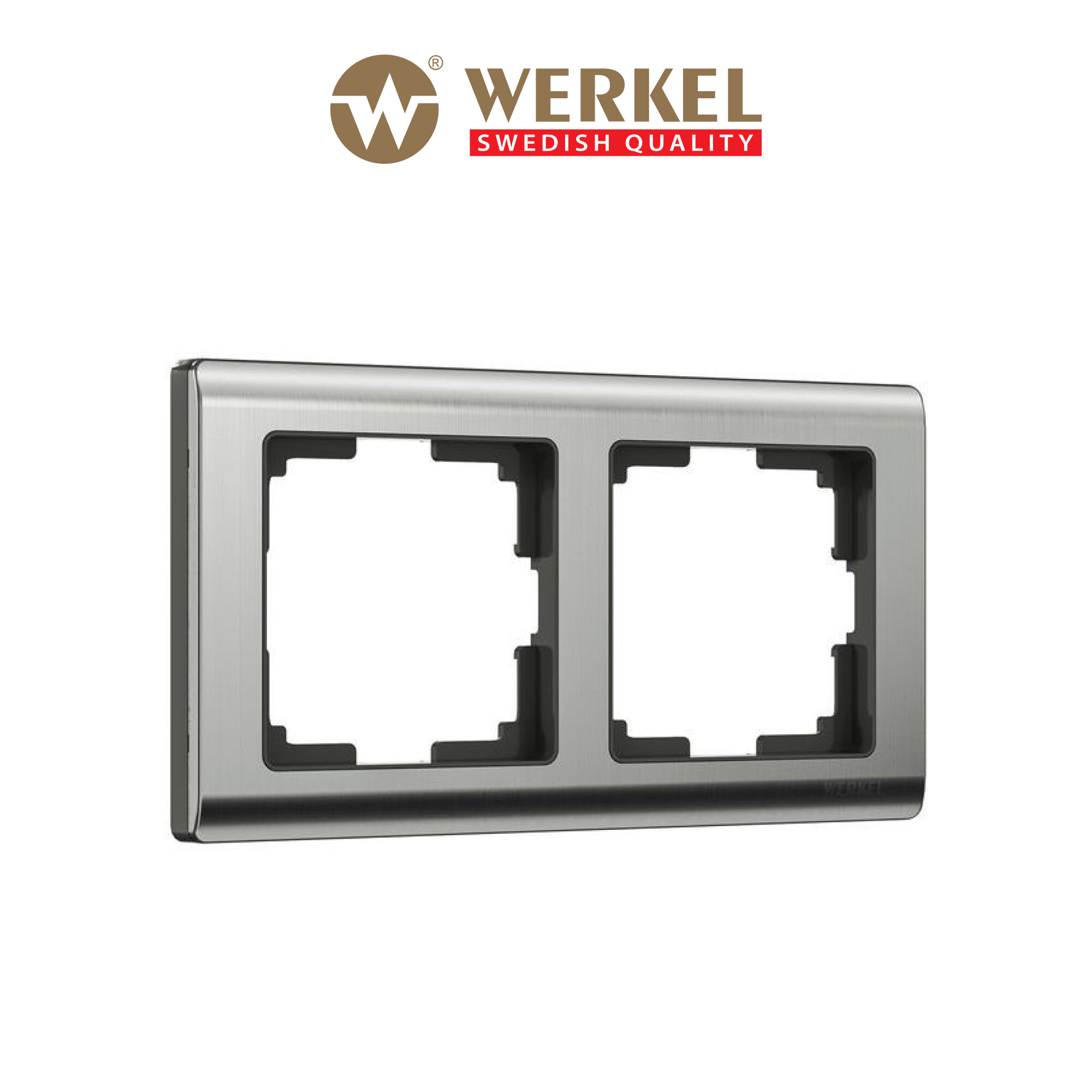 Рамка на 2 поста Werkel Metallic W0021602 глянцевый никель