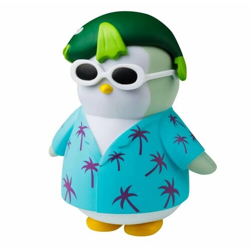 Фигурка Pudgy Penguins Фигурка в голубой рубашке, 11.5 см + аксессуары PUP6010-B