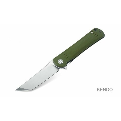 Складной нож MIRCO Kendo, сталь D2 Satin, рукоять Army Green G10