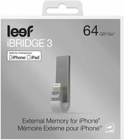 Флешка Leef IBRIDGE 3 64 ГБ (LIB300SW064R1), серебристый