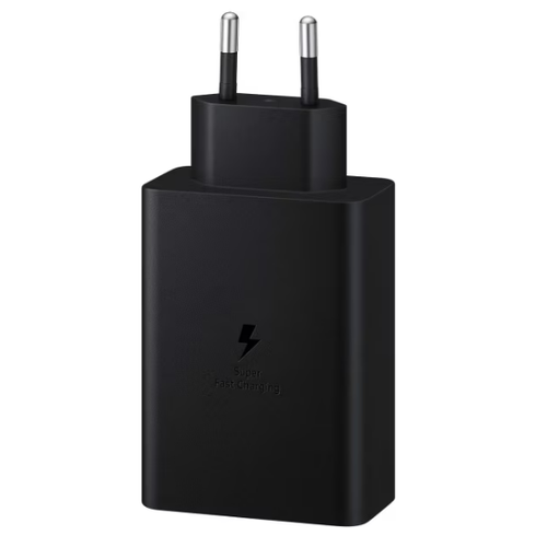 Зарядное устройство Power Adapter Trio для SAMSUNG с тремя портами USB-C 65W, USB-C 25W, USB-A 15W / Адаптер питания с поддержкой очень быстрой зарядки