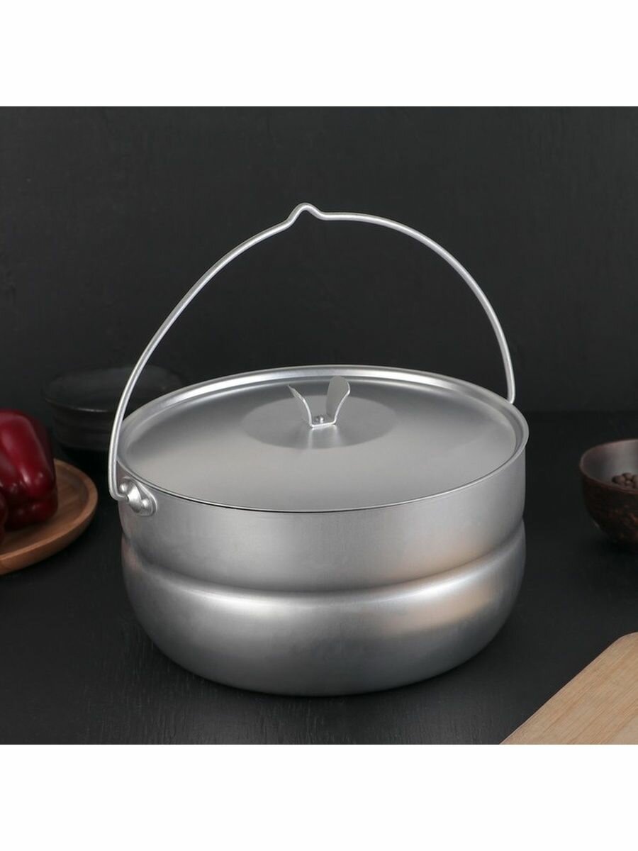 Котелок алюминиевый туристический 3 л