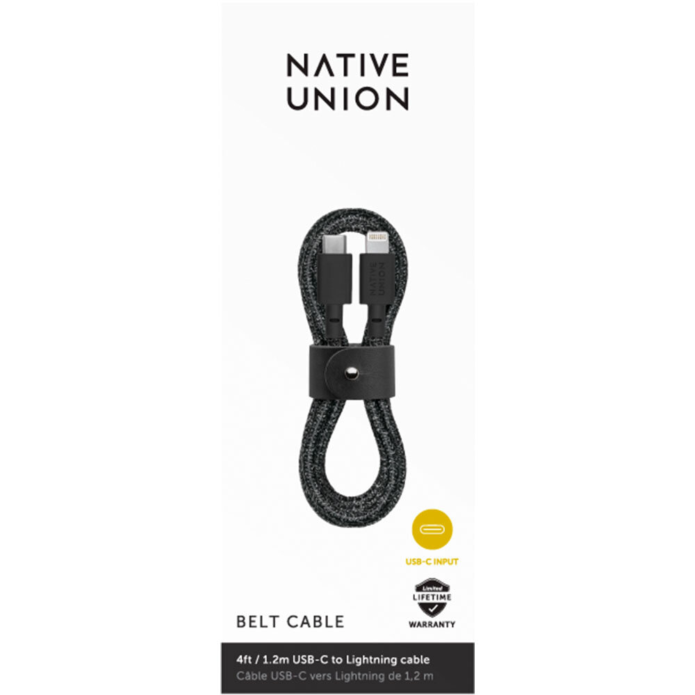 Кабель Native Union, Lightning (m), USB Type-C (m), 1.2м, MFI, черный [belt-kv-cl-cs-bk-2] Noname - фото №14