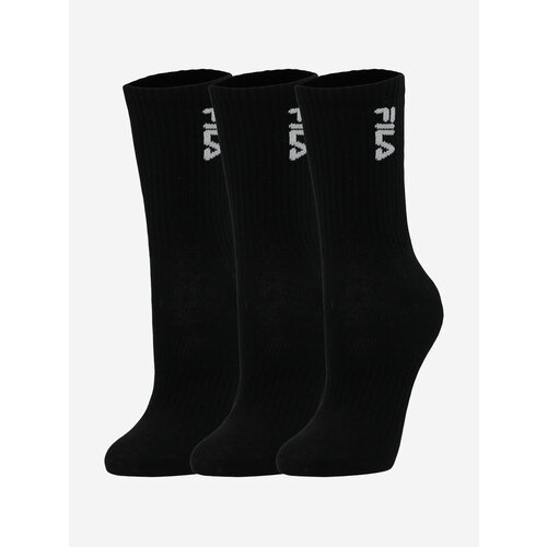 Носки Fila 3 пары, размер 28/30, черный носки demix 3 пары размер 28 30 серый